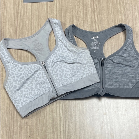 2-Pack Avia Zip Front Sports Bras – Size XL - Picture 1 of 5